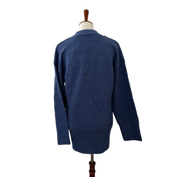 Joie Brea Cardigan Womens Sweater Button Down Blue Long Sleeve Blue S Small - Picture 3 of 8